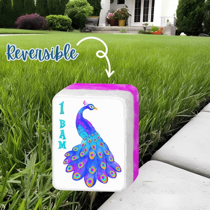 Front Porch Elegance - Wholesale Garden/Lawn Stake - Mahj Party Pair Reversible Garden Stake1