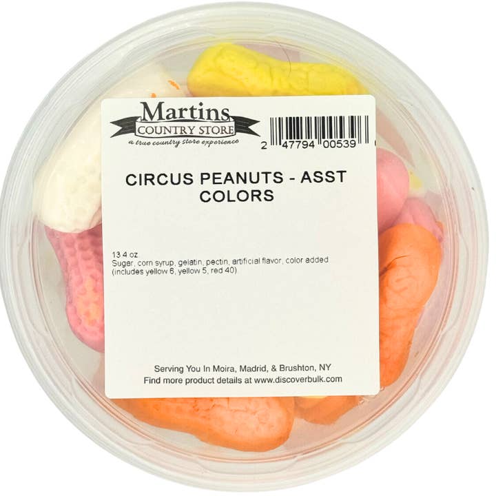 Martin's Country Store LLC - Wholesale Marshmallow - ASST CIRCUS PEANUTS 11.4oz