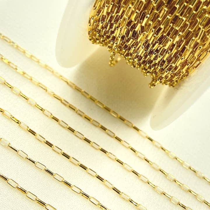 Jewels & Chains – wholesale Kedjehalsband – 1217GF . 14k Guldpläterad Boxkedja3