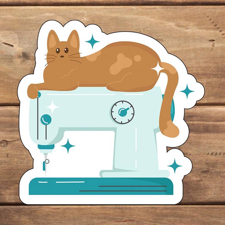 Autocolante para Gato & Costura 3 por atacado de C3DAR Design