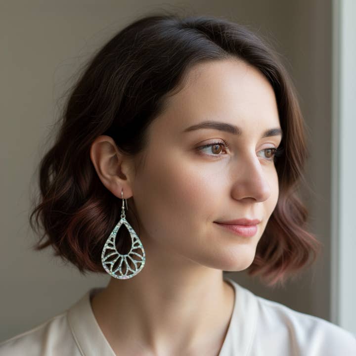 Willow Lace Filigree Drops for wholesale by Chromani