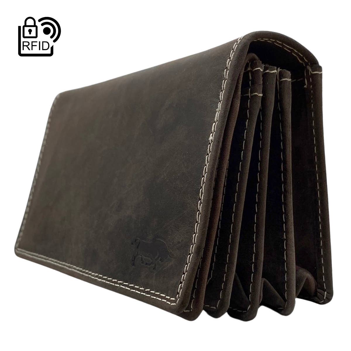 Arrigo – Großhandel Brieftasche – Damen – Damen-Geldbörse aus Büffelleder mit RFID-Schutz2