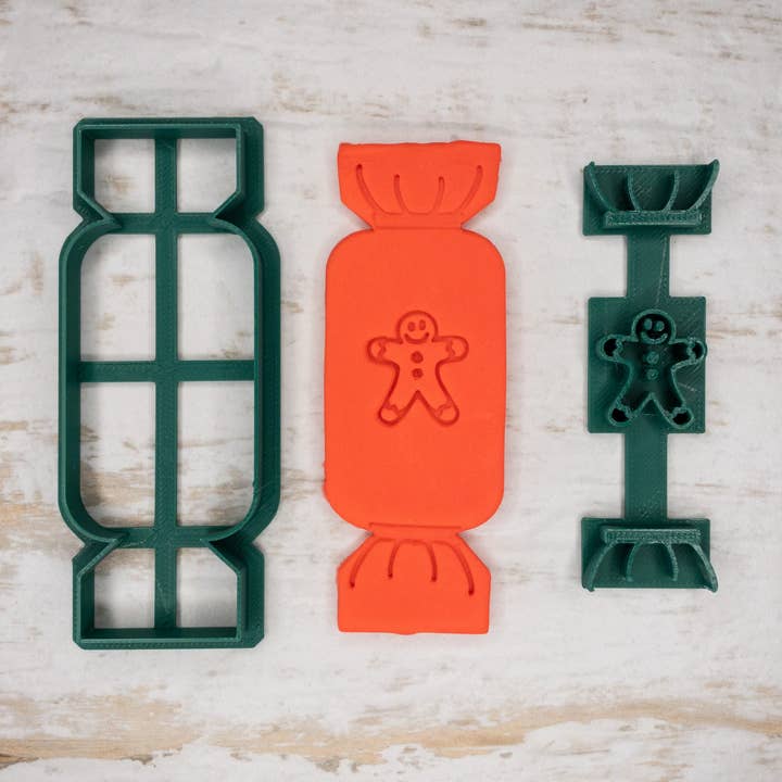Cut Bake Stamp - Wholesale Biscuit cutter - Gingerbread Man Christmas Cracker Biscuit Cookie Cutter