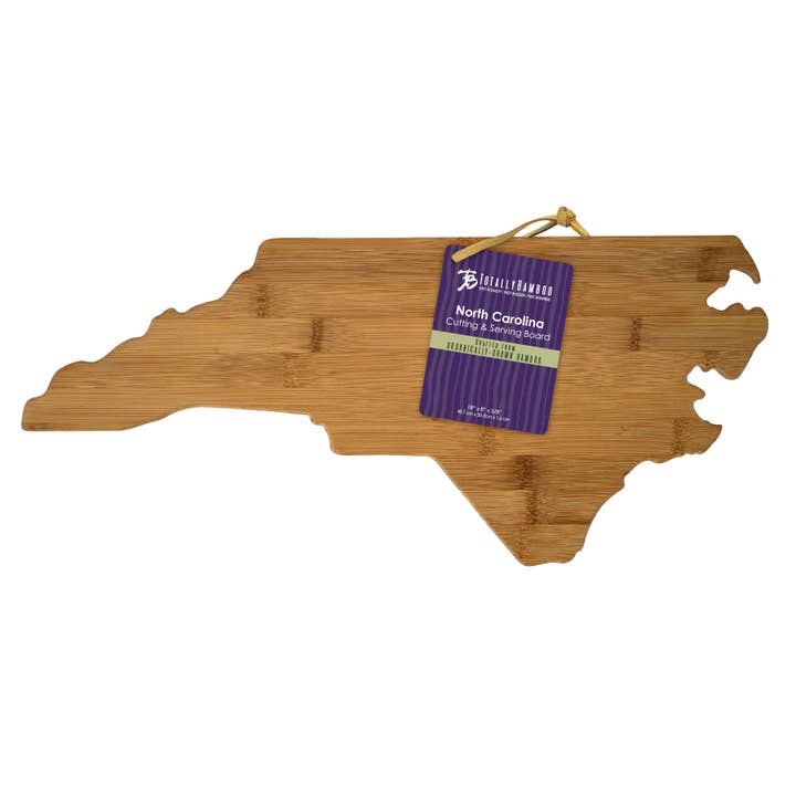 Totally Bamboo - Wholesale Cutting Board - North Carolina State-Shaped Bamboo Serving & Cutting Board1