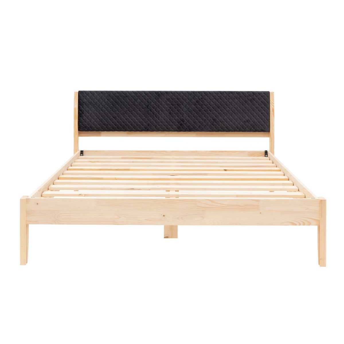 Deholzwart GmbH - Wholesale Bed - İstanbul model wooden bed single pine wood- NATURE2