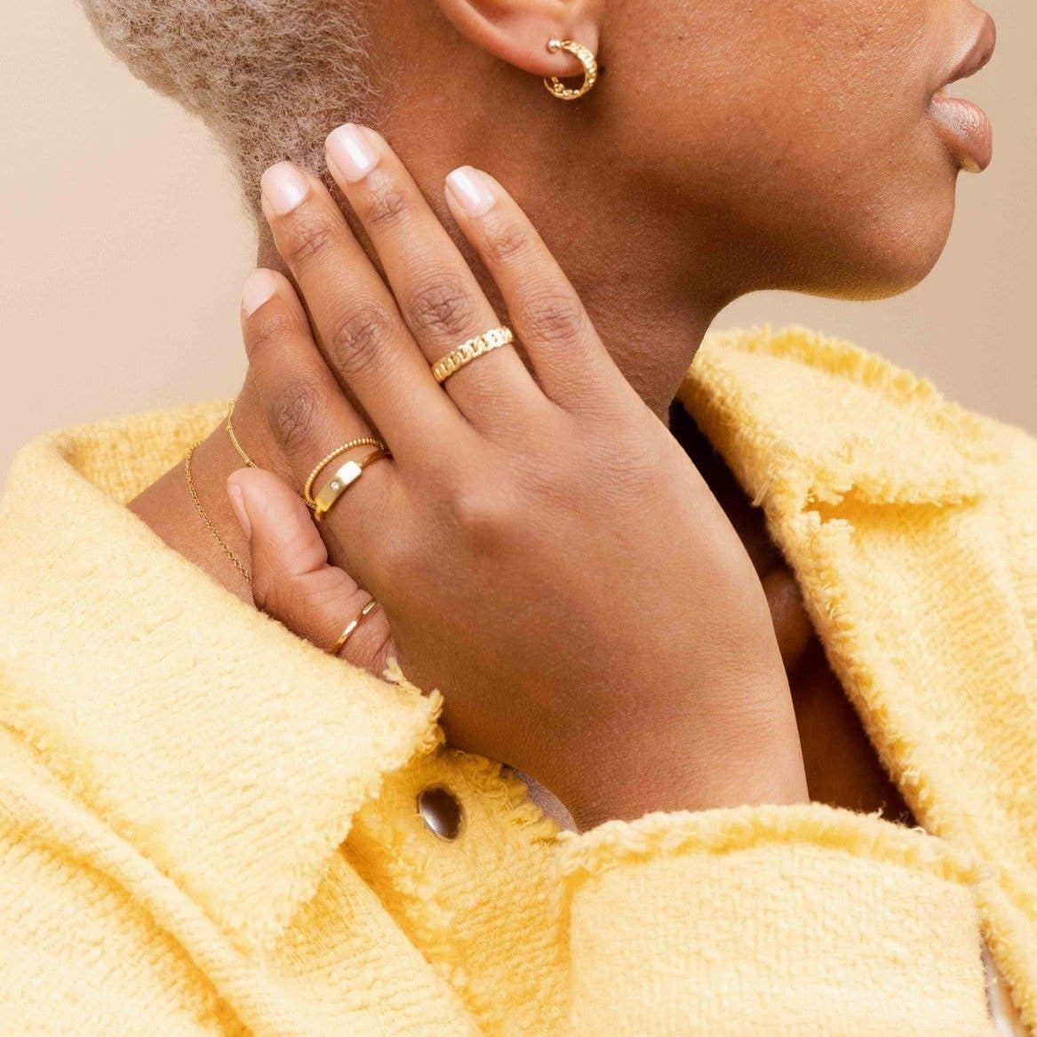 Katie Dean - Wholesale Band/Stacked Ring - Rectangle Ring1