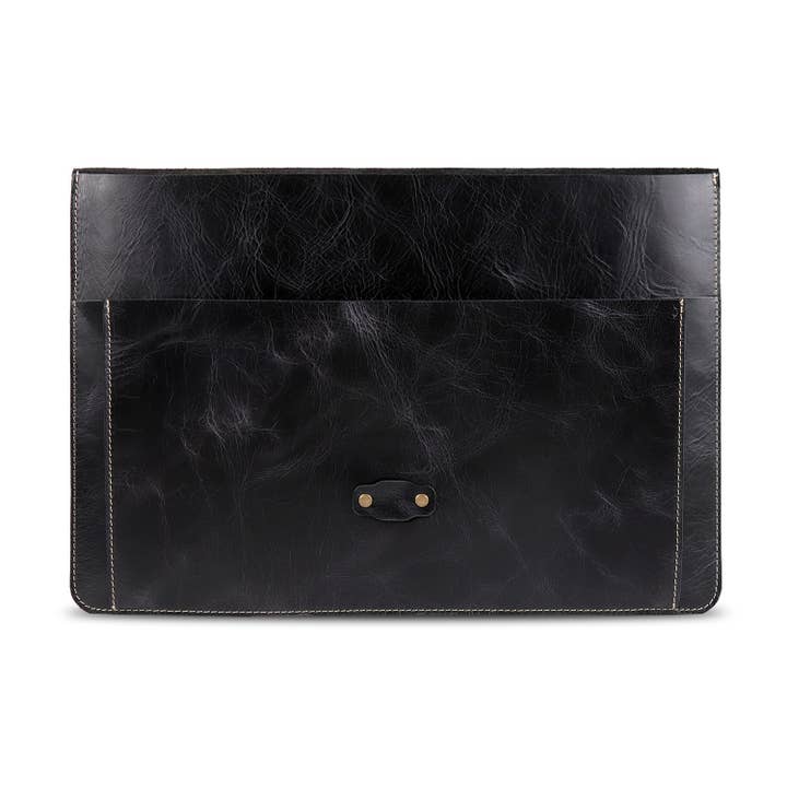 Londo - Wholesale Laptop/Tablet Case - Women's - Londo Top Grain Leather MacBook Pro and Air 16 Inch, 14, 15.5, 15, 13 inch & iPad Pro 12.9 Case with Front Pocket & Flap Closure – Retro Vintage Laptop Bag4