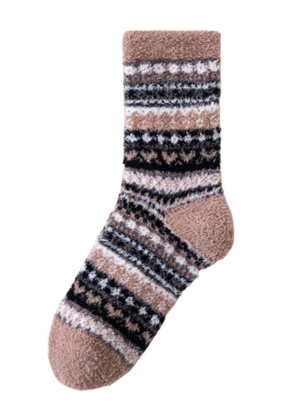 Funkyrel® Atzbranding Limited - Wholesale Socks - Women's - Rufia - Cozy Fleece Thick Mid-Calf Socks15
