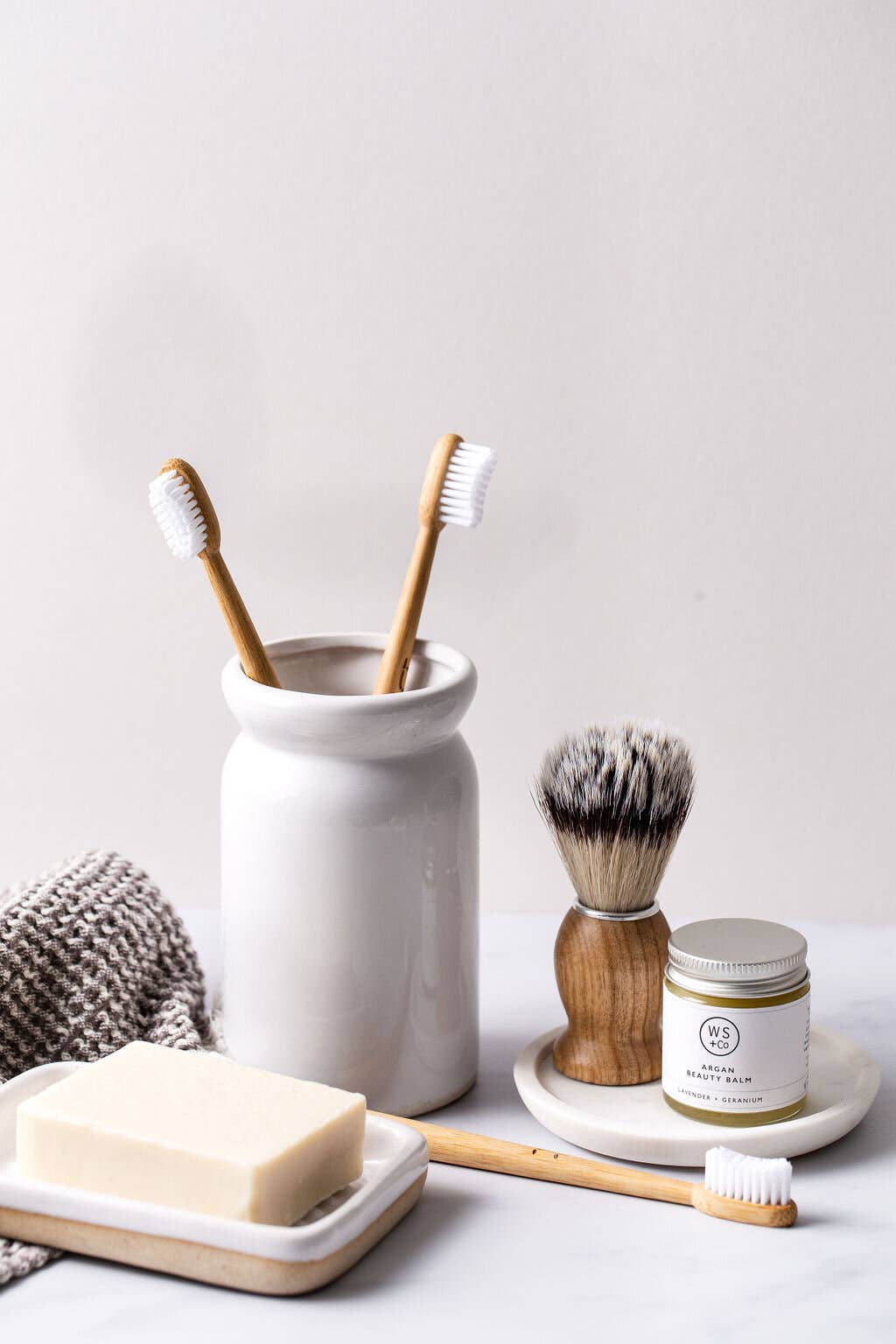 Wild Sage + Co Ltd - Wholesale Shave Brush - Men's - Vegan Shaving Brush - no box2