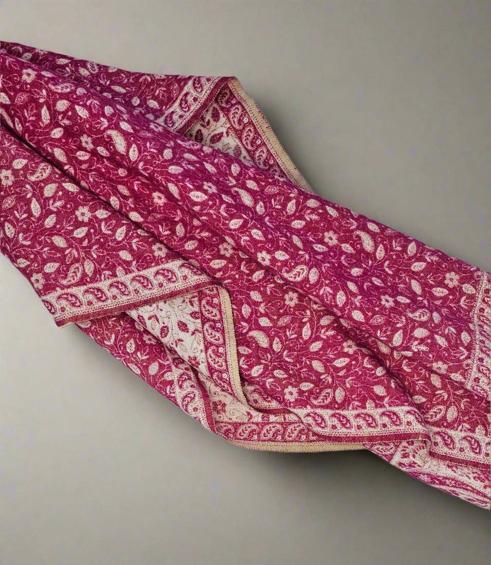 Tibet Handicrafts LLC - Wholesale Throw Blanket - The Pink Life Shawl6