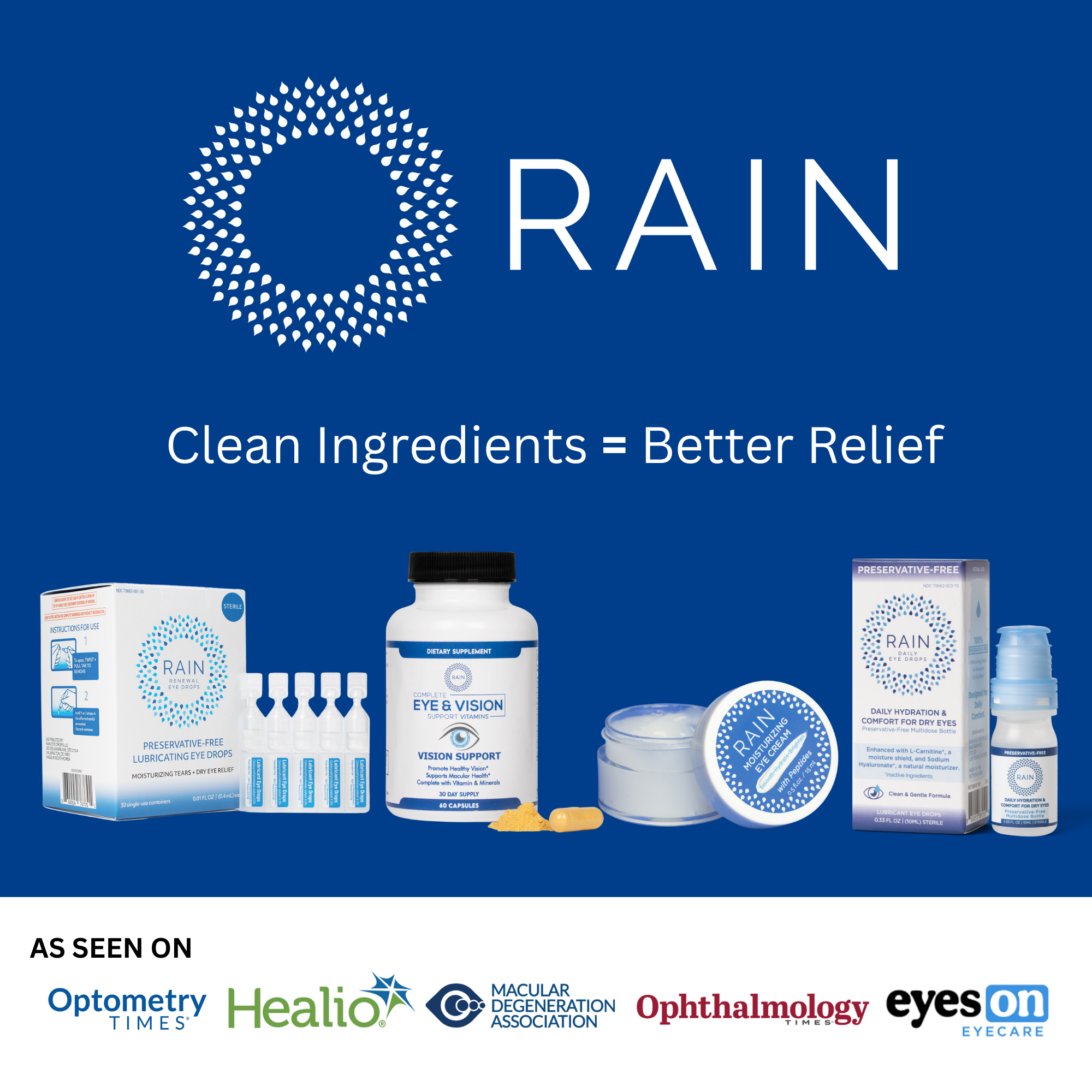 RAIN - Vente Supplément oral/vitamine - Rain™ Vitamines Naturelles pour les Yeux et la Vision (60 Gélules)6