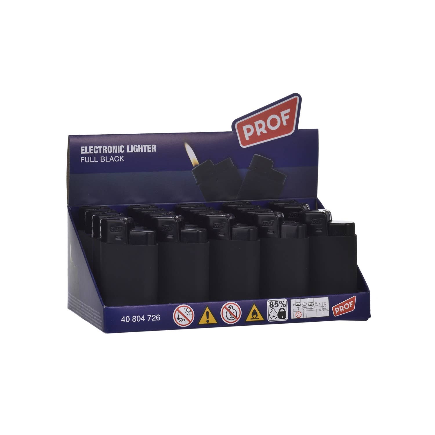 PROF - Wholesale Lighter - Rubber touch electronic lighter - to be personalized