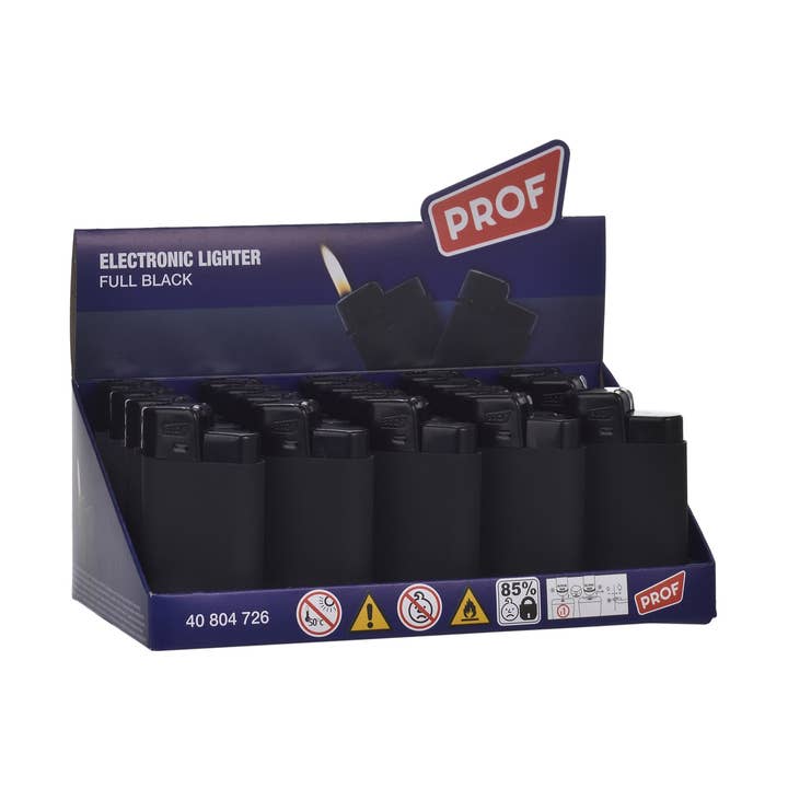 PROF - Wholesale Lighter - Rubber touch electronic lighter - to be personalized0