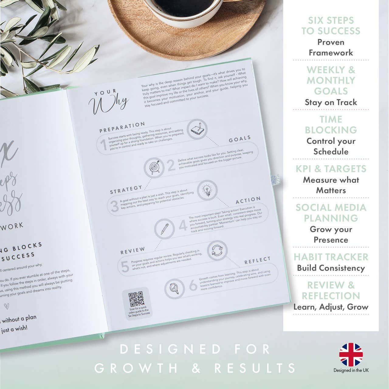 Perfect Planner Company – Agenda por atacado – Planeador de Negócios e Estilo de Vida 2026 - Menta5