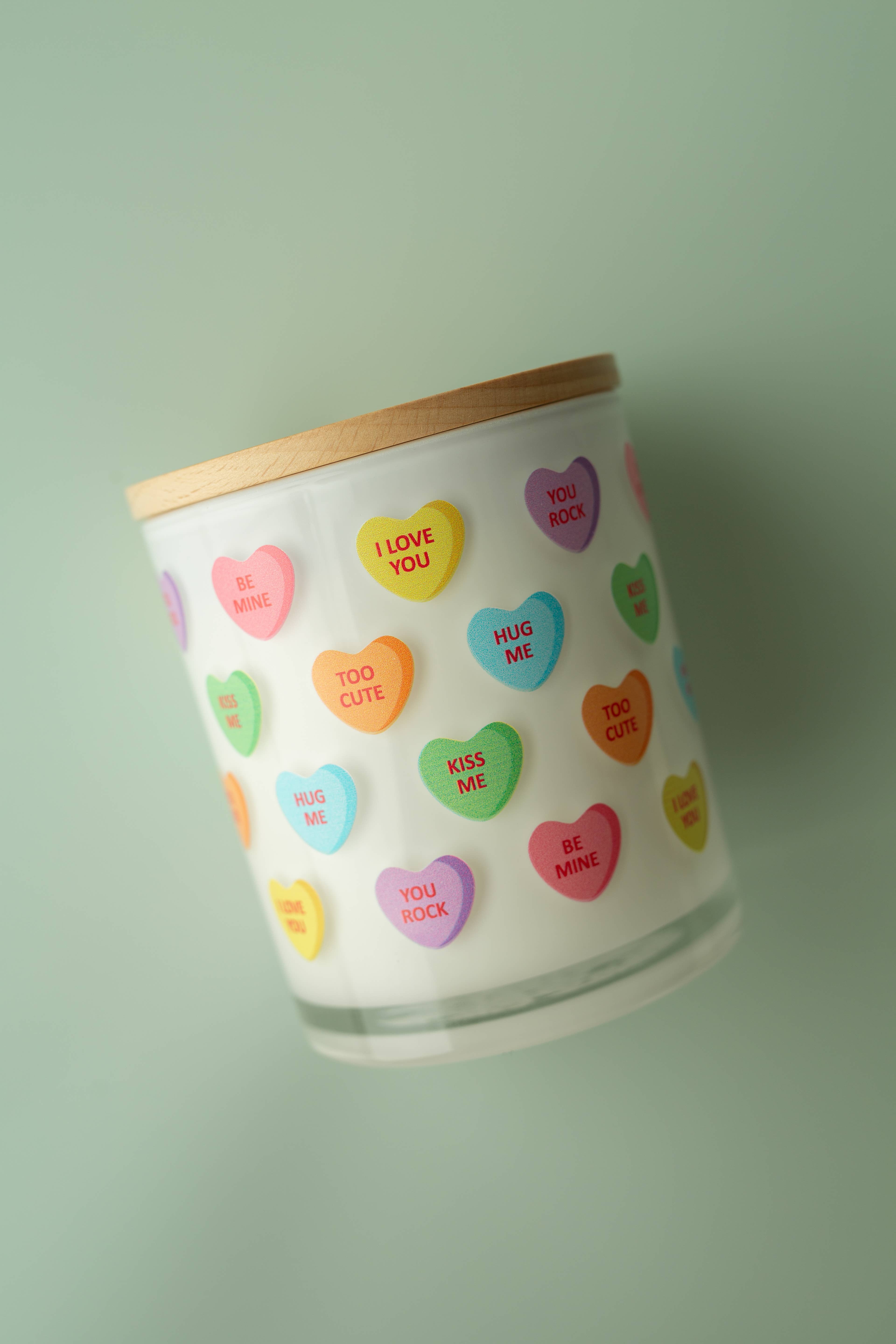 Unplug Soy Candles - Wholesale Jar/Filled Candle - Candy Hearts Valentines Soy Candle2