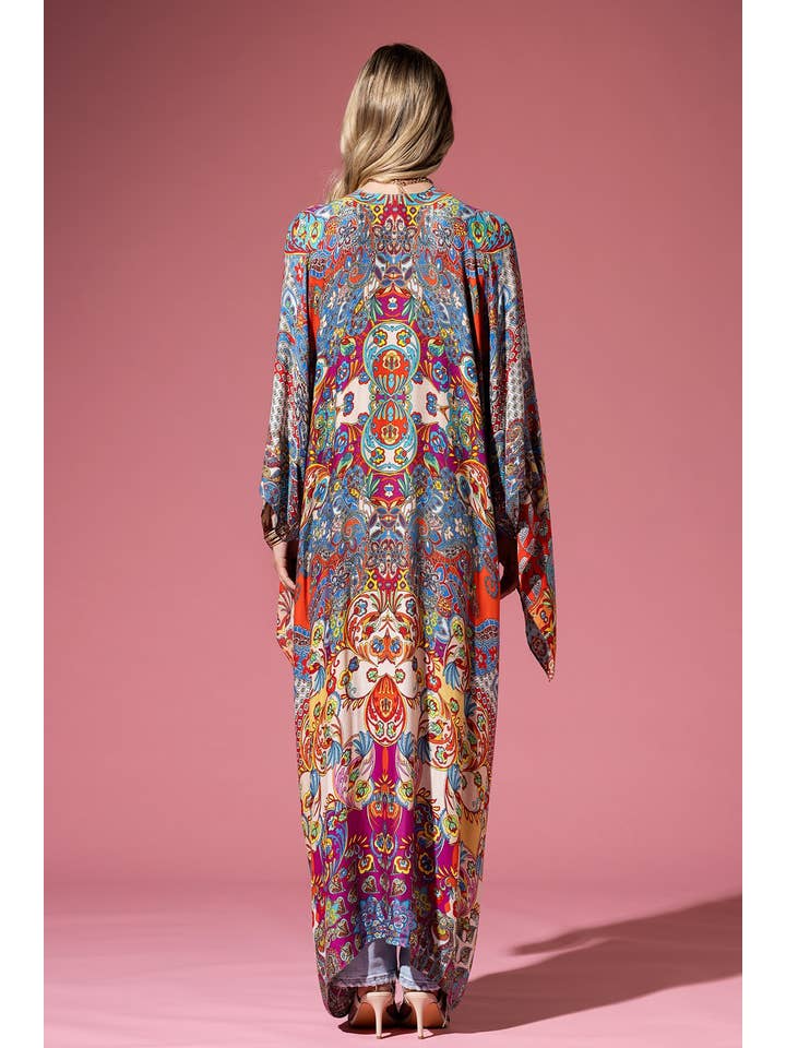 VALENTINA Valentina Kimono von Urbanista mit buntem Muster für den Großhandel auf Faire2