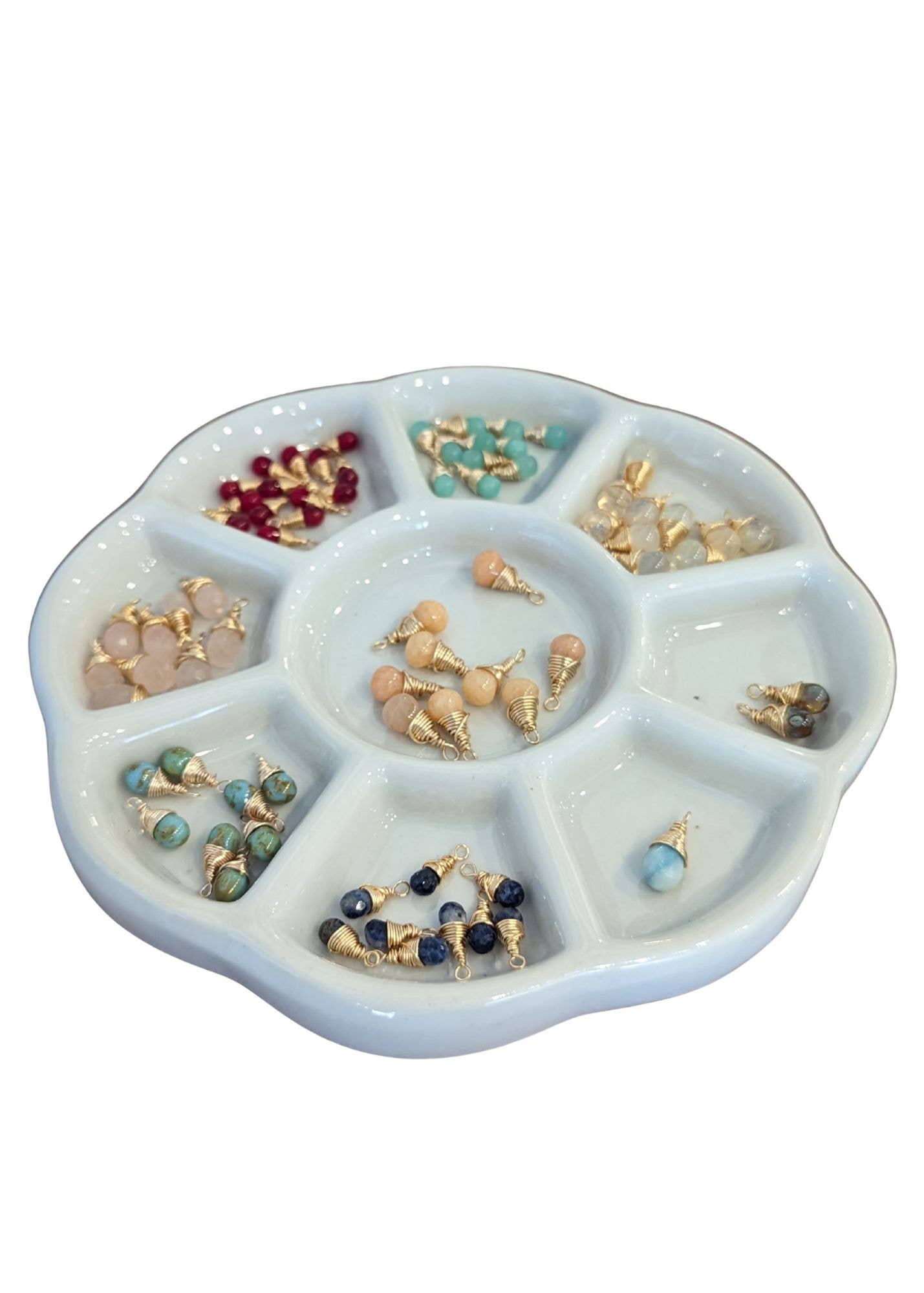 Forai - Wholesale Individual Charm/Pendant - Resilience Green Onyx Charms in Gold - Pack of 43