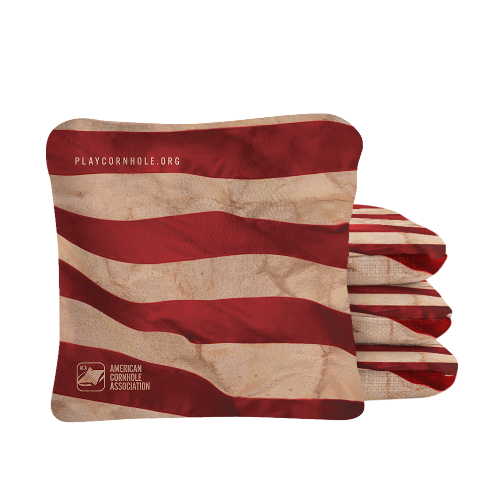 American Cornhole Association - Wholesale Cornhole - Cloth American Flag Synergy Pro Cornhole Bags1