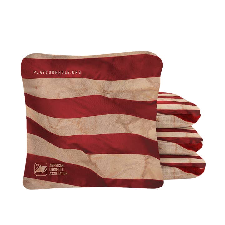 American Cornhole Association - Wholesale Cornhole - Cloth American Flag Synergy Pro Cornhole Bags1