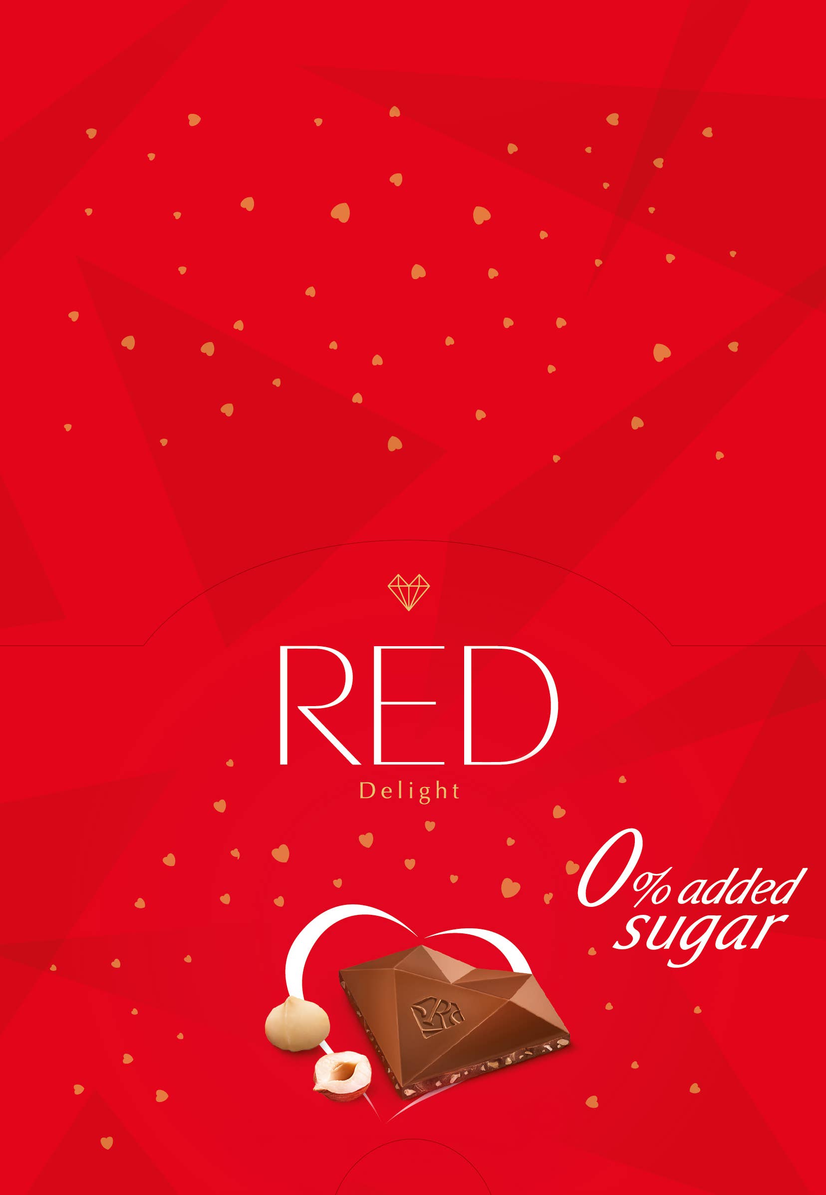 RED Chocolate - Wholesale Chocolate Bar - RED Delight®™Hazelnut & Macadamia Milk Chocolate 0.92oz Bars4