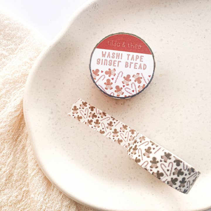 Washi tape gingerbread Christmas - masking tape for wholesale by Tilda&Theo