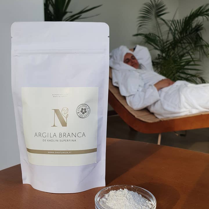 d'Natureza - Saboaria da Serra, Lda - Wholesale Skincare Face Mask - Superfine white clay kaolin 100g, 1Kg, 3Kg, and 5Kg