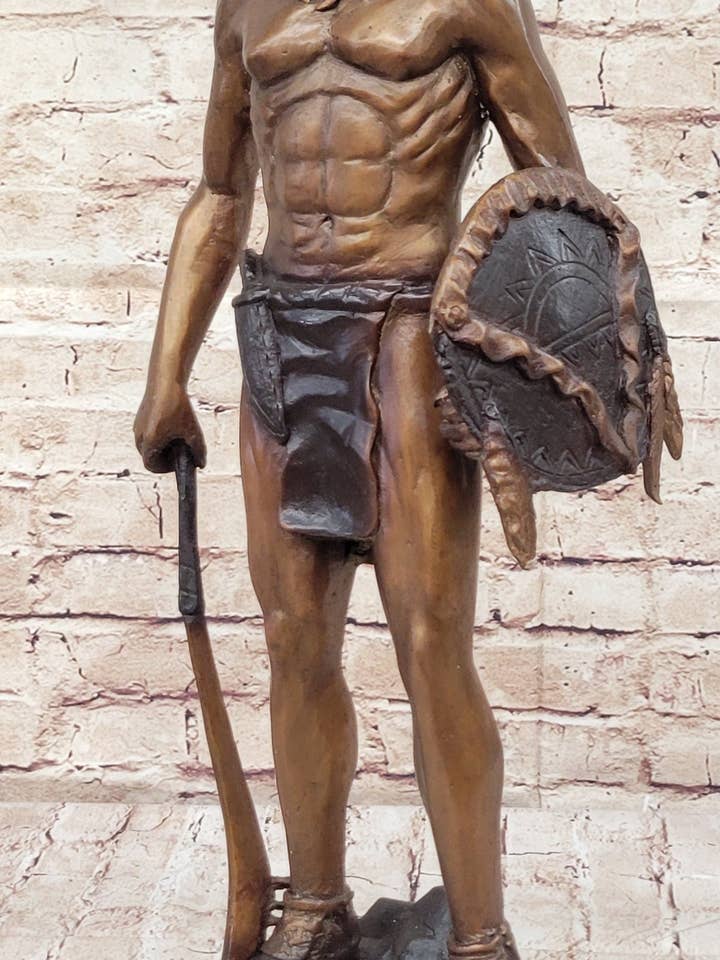 Indianerkrieger Bronze Metall Statue Skulptur auf Marmorsockel CM Russell für den Großhandel von Bronzhaus