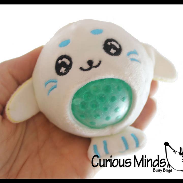 Curious Minds Toys - Wholesale Squishy Toy - Kids & Baby - 1 Plush Ocean Sea Animal Water Bead Filled Squeeze Stress Ba10