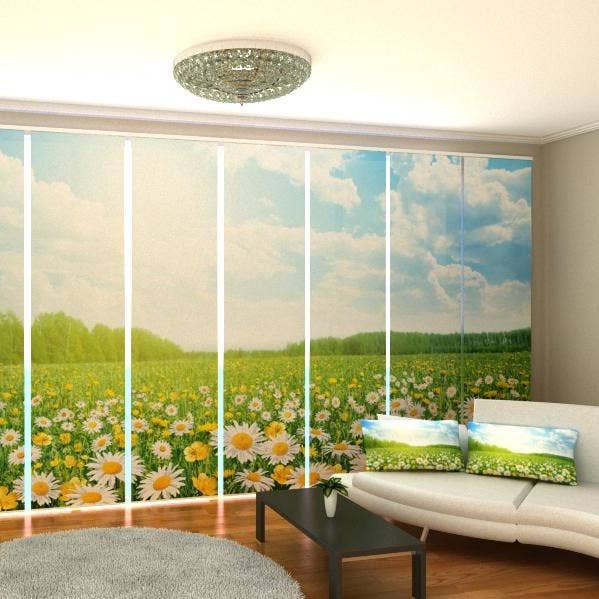 Set of 8 Field Camomile Panel Curtains for wholesale by IlyDecor