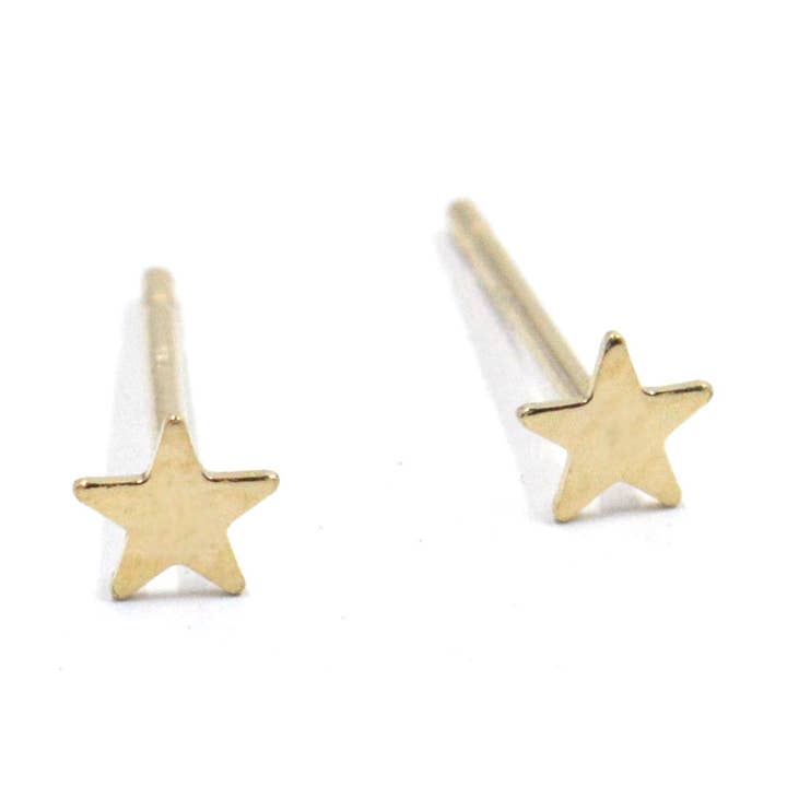 Star Stud | 14k goud voor wholesale door Bent by Courtney