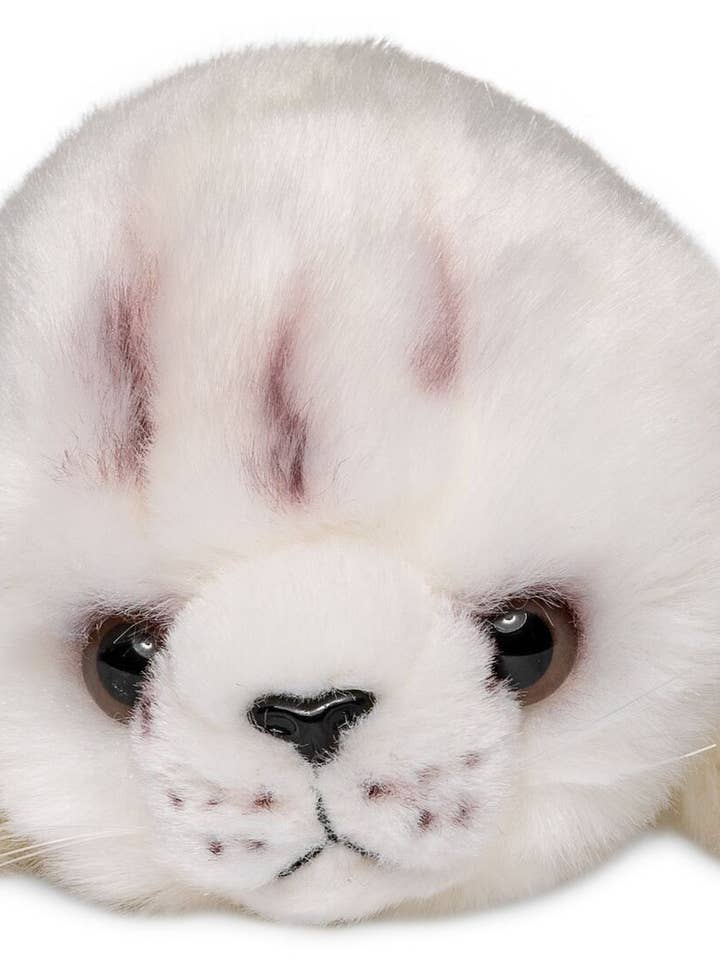 Bébé phoque (blanc) - 20 cm (longueur) - doudouille/peluche pour la vente par Uni Toys