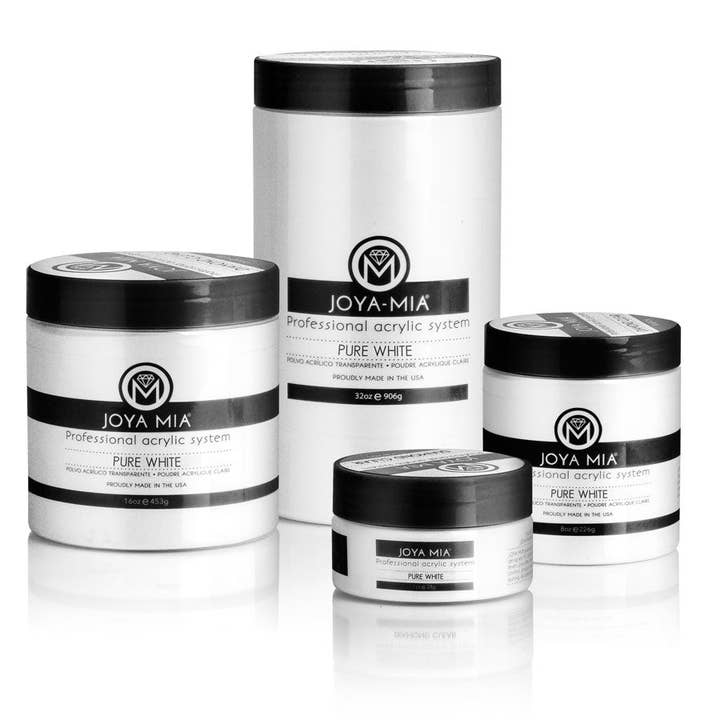 Acrylic Powder - Pure White - 1oz - 32oz for wholesale by JOYA MIA