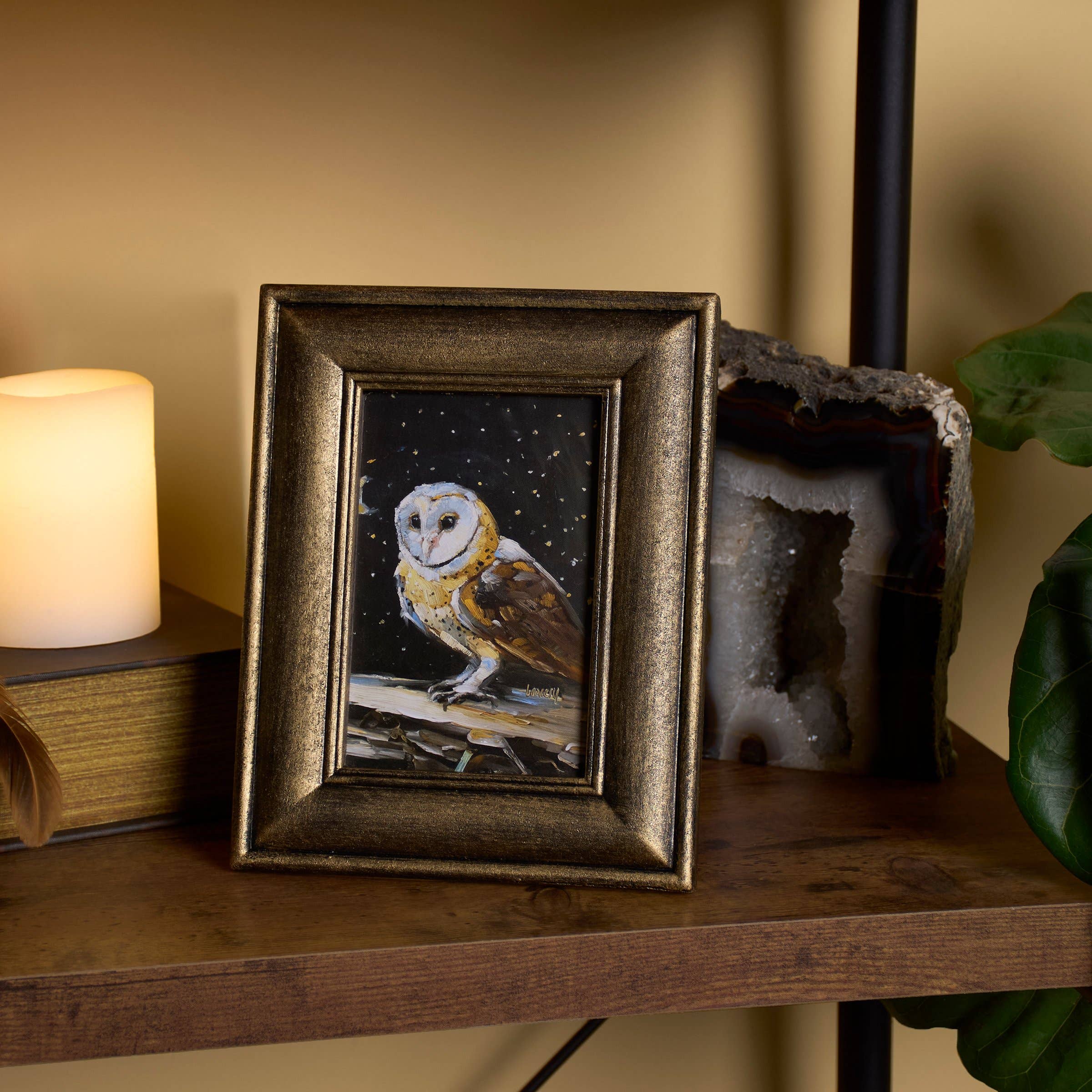 Primitives by Kathy - Wholesale Wall Art Set - Night Barn Owl Framed Art2