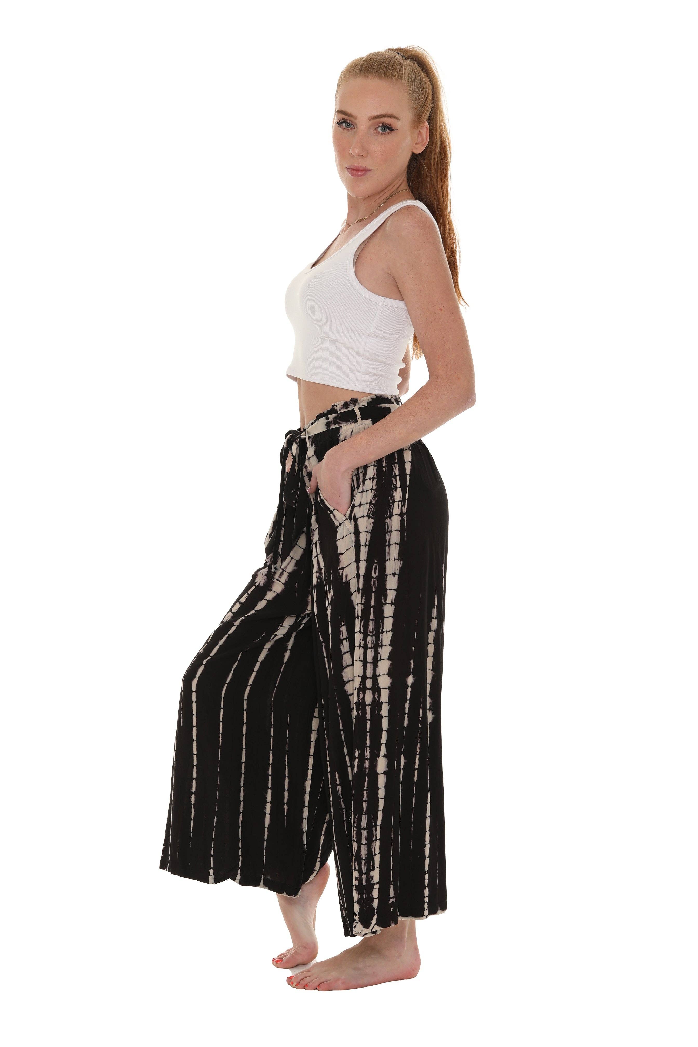 Shoreline Wear. INC – wholesale Pants – Women's – Belted Pocket Palazzo Pants6