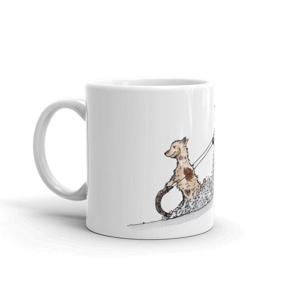 Bellavance Ink - Wholesale Coffee mug - Christmas Coffee Mug With Snowman And Little Dog Sledding1