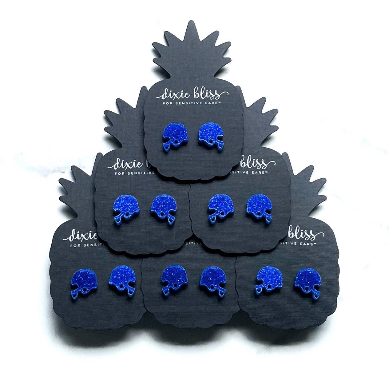 Dixie Bliss - Wholesale Stud/Post Earrings - Football Helmets Sport Team - 8 colors6