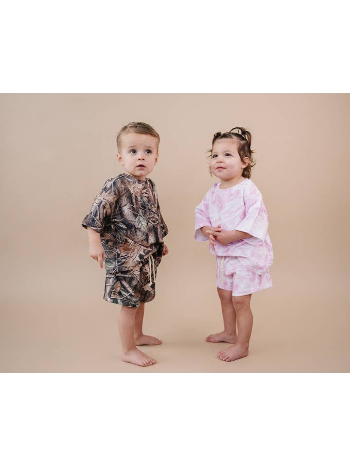 Lucky Panda Kids - Wholesale Top & Short Set - Kids - Shorts Set | Brown Camo6