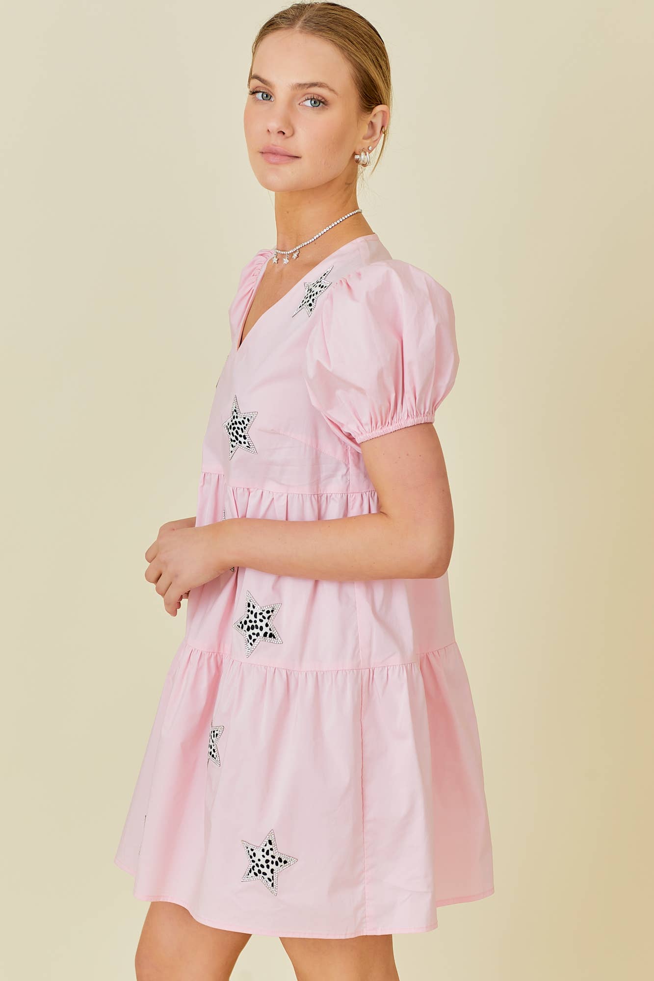 Main Strip – wholesale Klänning - Dam – Leopard Star Klänning6