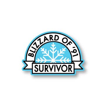 Wild North Co - Wholesale Sticker - Blizzard of '91 Survivor Sticker1