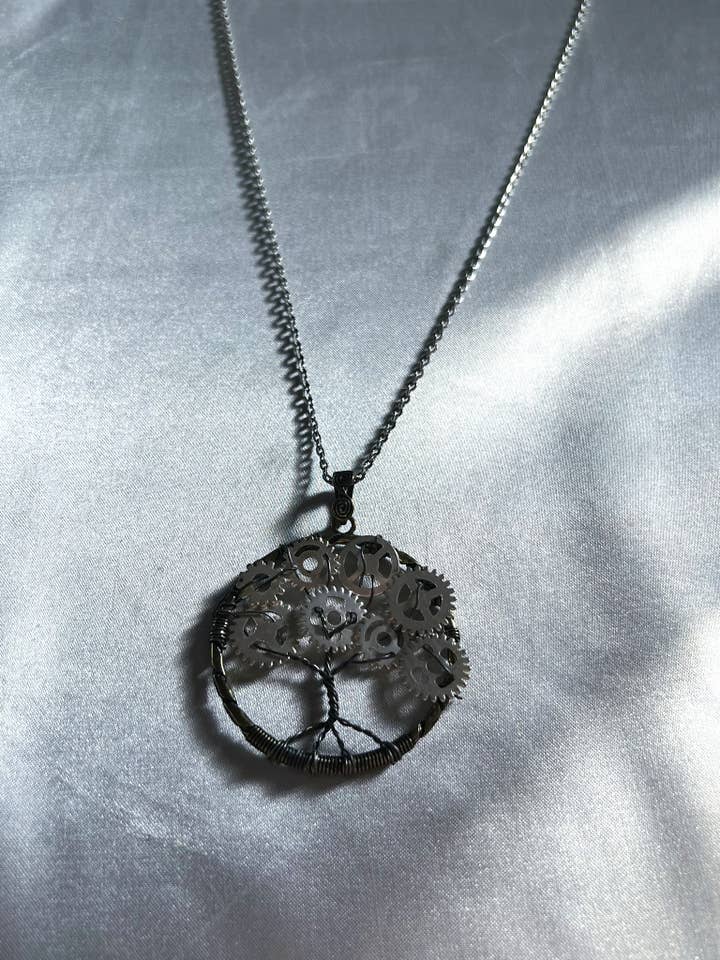 Tree Gear Necklace for wholesale by Sapphire Seren