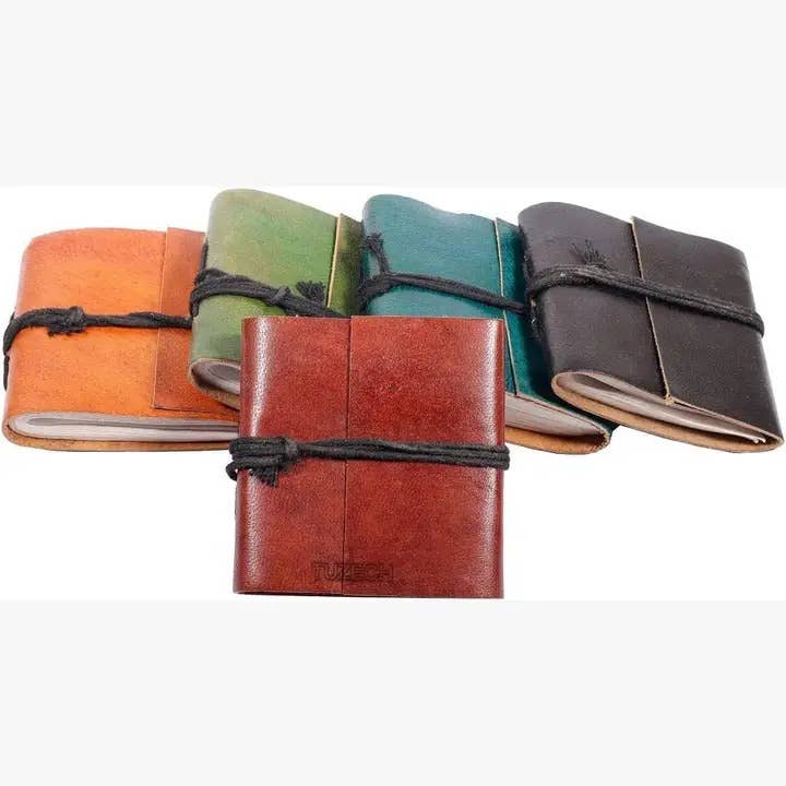 Tuzech Leather - Vendita all'ingrosso Diari/agende - Mini diario compatto in pelle vintage fatto a mano3