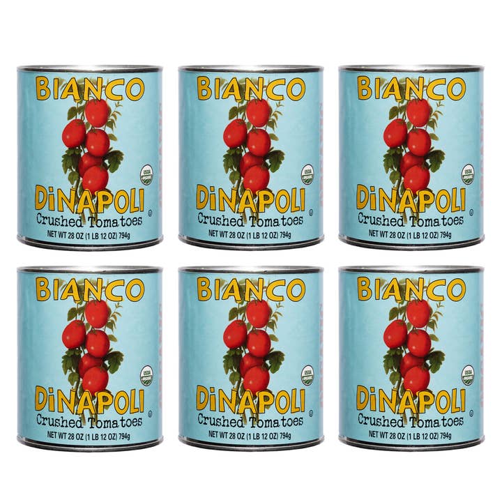 Bianco Dinapoli - Wholesale Canned Vegetables - Bianco DiNapoli 28oz Organic Crush & Puree (6 ct)