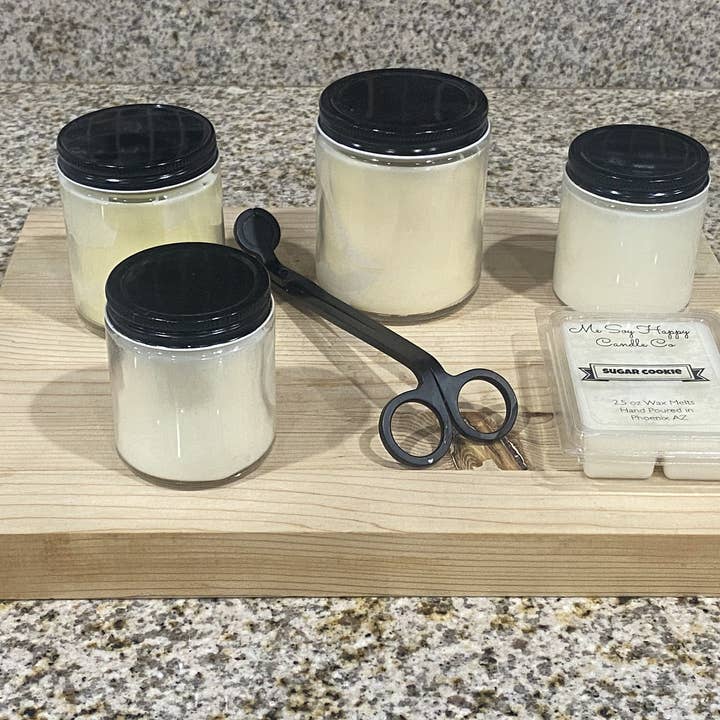 Vela aromática Snickerdoodle, hecha a mano en Phoenix, Arizona para venta al por mayor de Me Soy Happy Candle Co & More