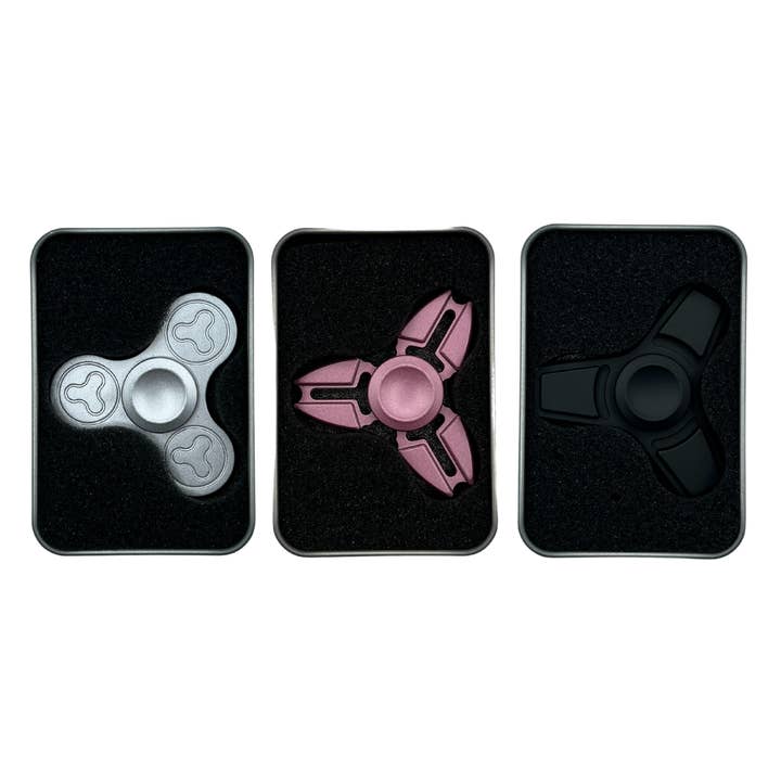 K & S WHOLESALE INC - Wholesale Fidget Toy - Kids - Tri Fidget Spinner with Case Assorted High Quality2