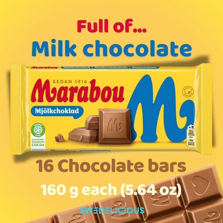 Marabou - Original Milk Chocolate - Swedish Chocolate for wholesale by Swedelicious - Swedish Candy
