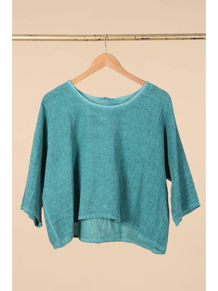 la maison des fibres naturelles - Wholesale T-shirt – women's - TOP 3791 90% COTTON 10% LINEN24