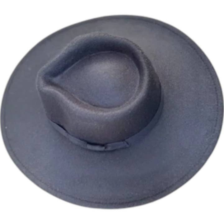 Portia Hat - Wholesale Fedora - Women's - Vegan Felt Rancher Hat with Grosgrain Bow