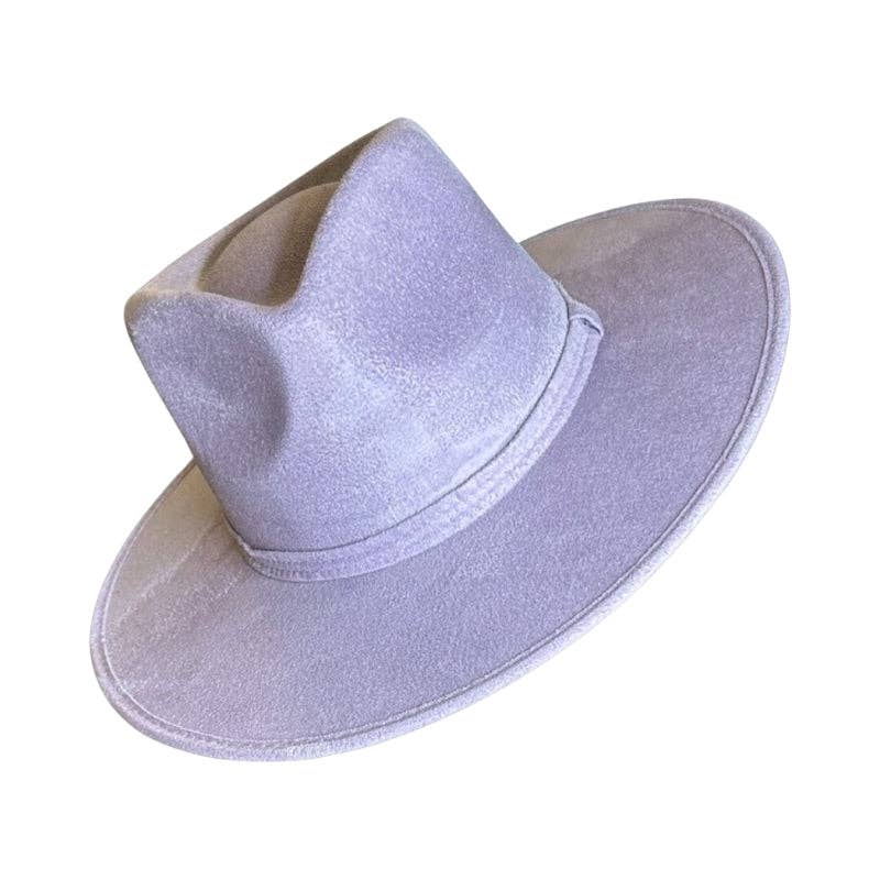 Nati Natash - Wholesale Fedora - Women's - Tear Drop Vegan Suede Rancher Flat Brim40