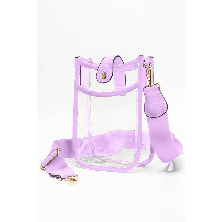 Hana - Wholesale Crossbody Bag - Women's - Clear Stadium Crossbody Mini Bag3