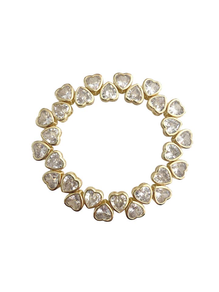 Bracelet Stretch Coeur pour la vente par Gemelli